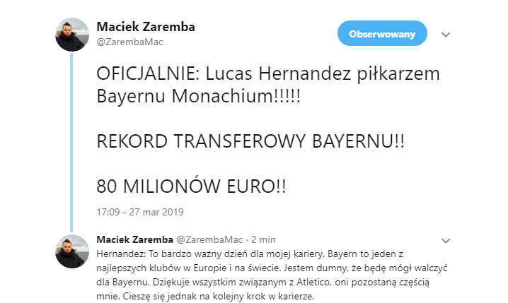 OFICJALNIE: BAYERN POZYSKAŁ PIŁKARZA ZA 80 MLN EURO!